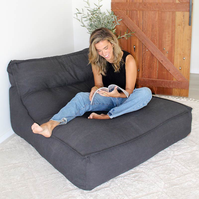 Luxury Double Seater Indoor Boss Bean Bag Lounger by Mooi Living