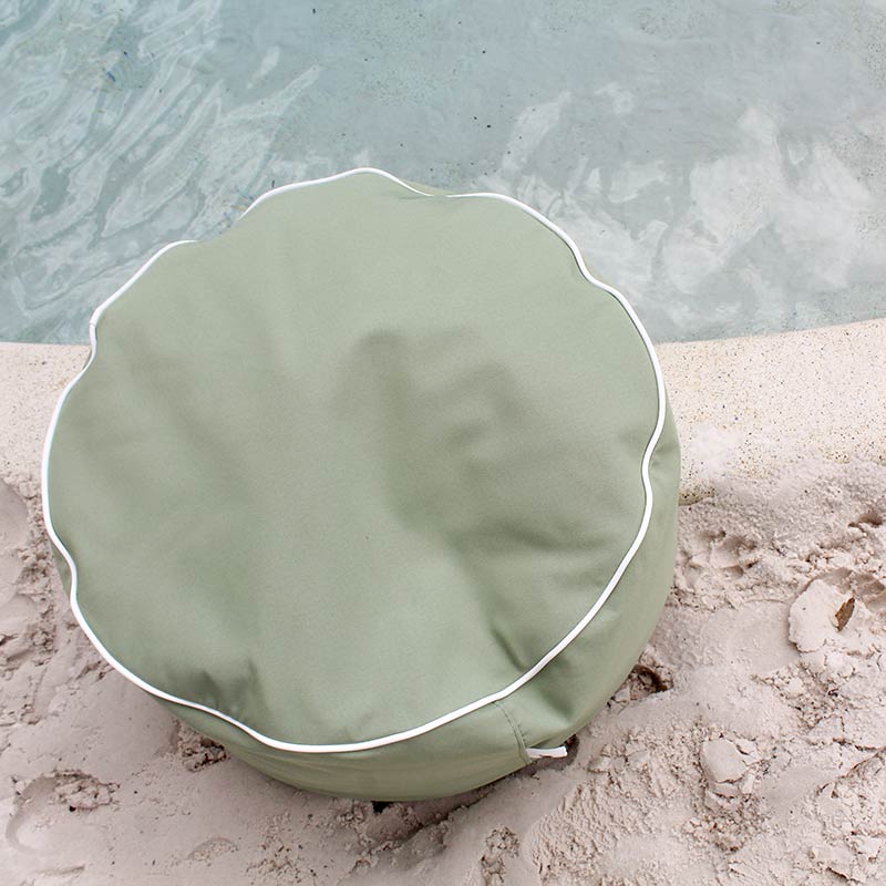 Sage Green Outdoor Ottoman by Mooi Living