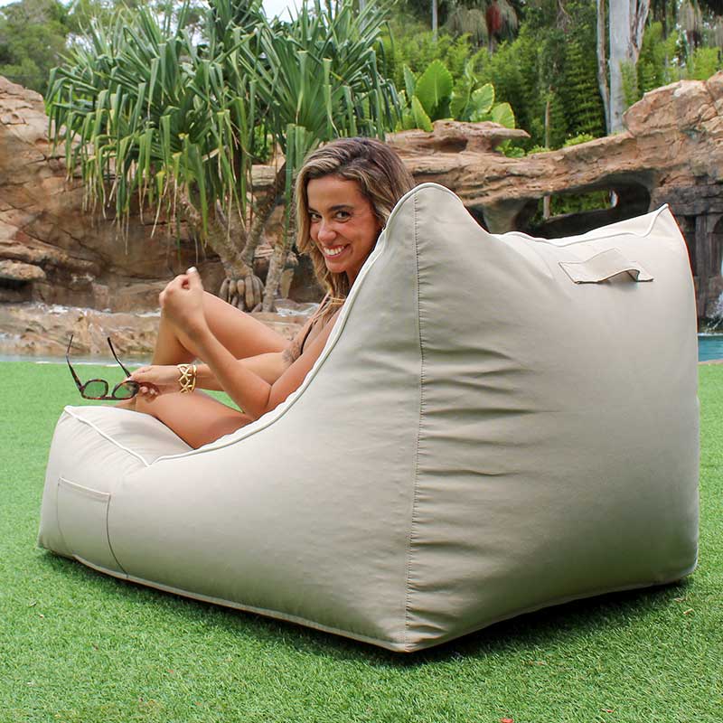 Luxury Outdoor Lachlan Loungers Taupe by Mooi Living