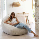 Corduroy Snug Pod Bean Bag Chair | Mink | Mooi Living