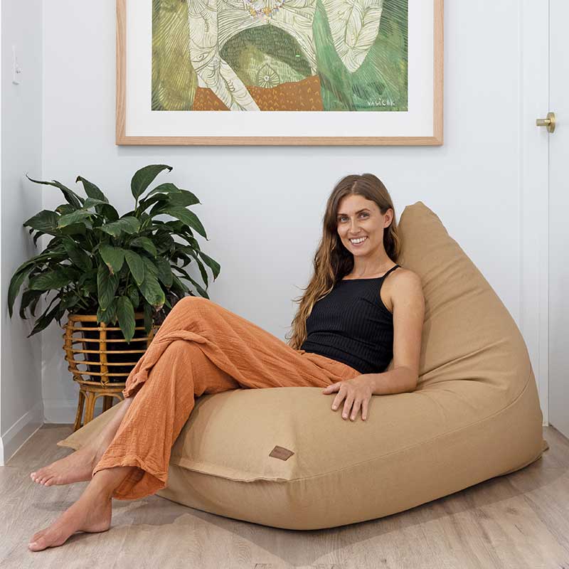 Kmart 2024 tan beanbag