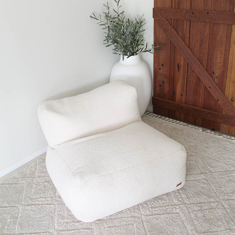 Designer Indoor Bean Bags - Creme Hallie Chair by Mooi Living